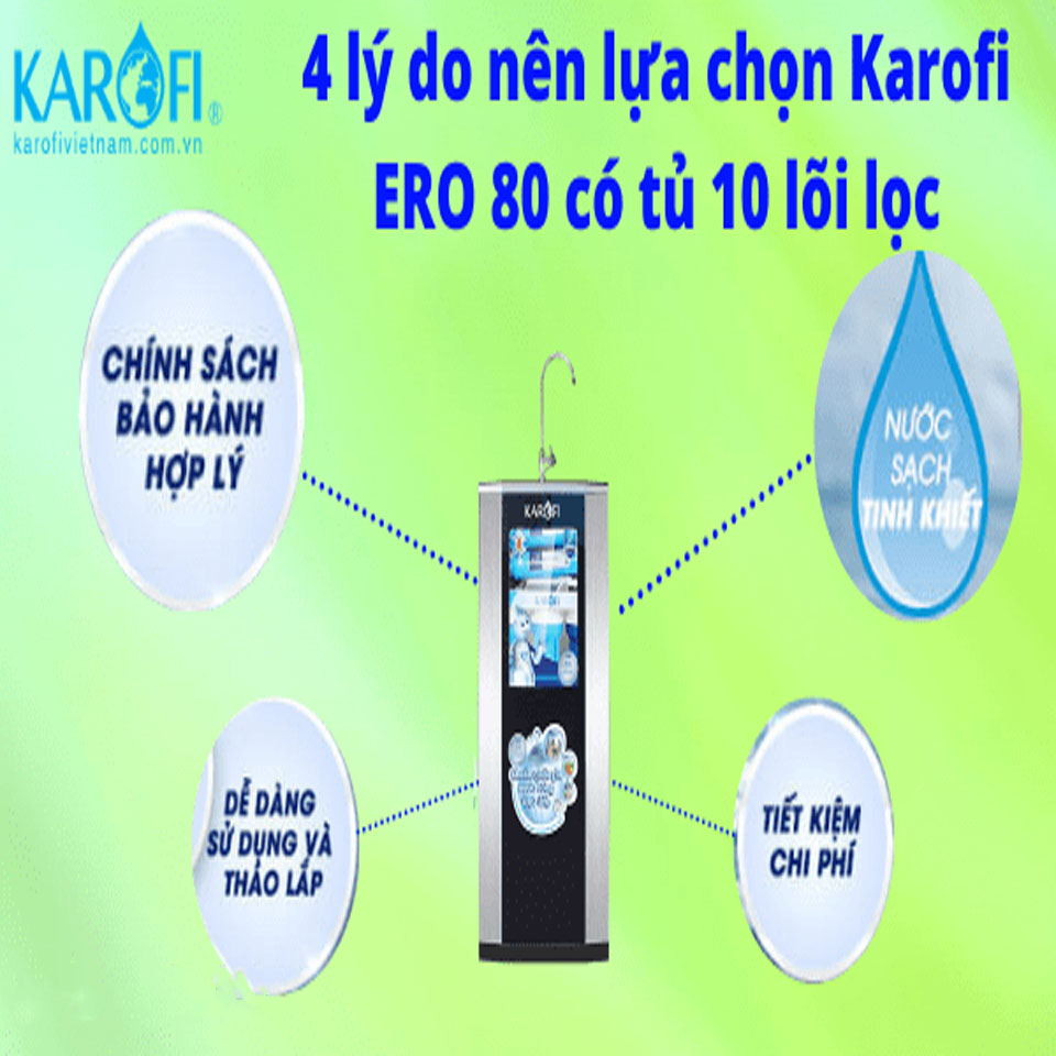 anh 11 1598069159 - Máy lọc nước Karofi eRO80 - 10 cấp có tủ IQ cao cấp (đèn UV + ORP)