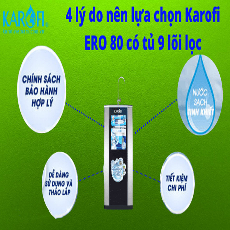 anh 6 1598067199 - Máy lọc nước Karofi eRO80 - 9 cấp có tủ IQ cao cấp (+ đèn UV)