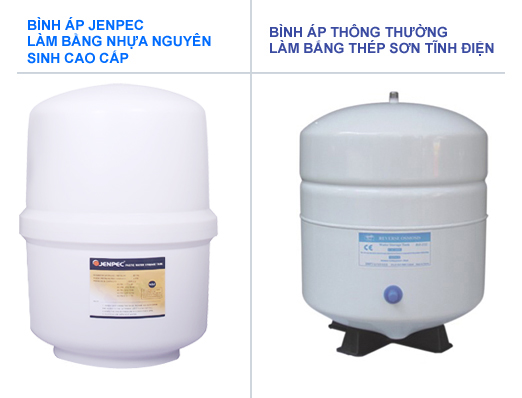 binh ap jenpec 10 - Máy lọc nước Jenpec Mix 8000 tủ 3D