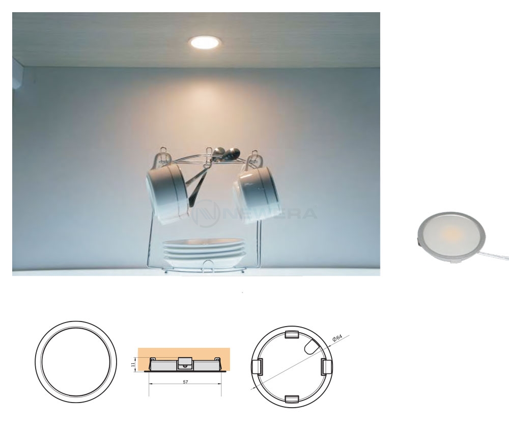 den led lap am newera ne111174a35 - Đèn led lắp âm Newera NE1111.74A3.5