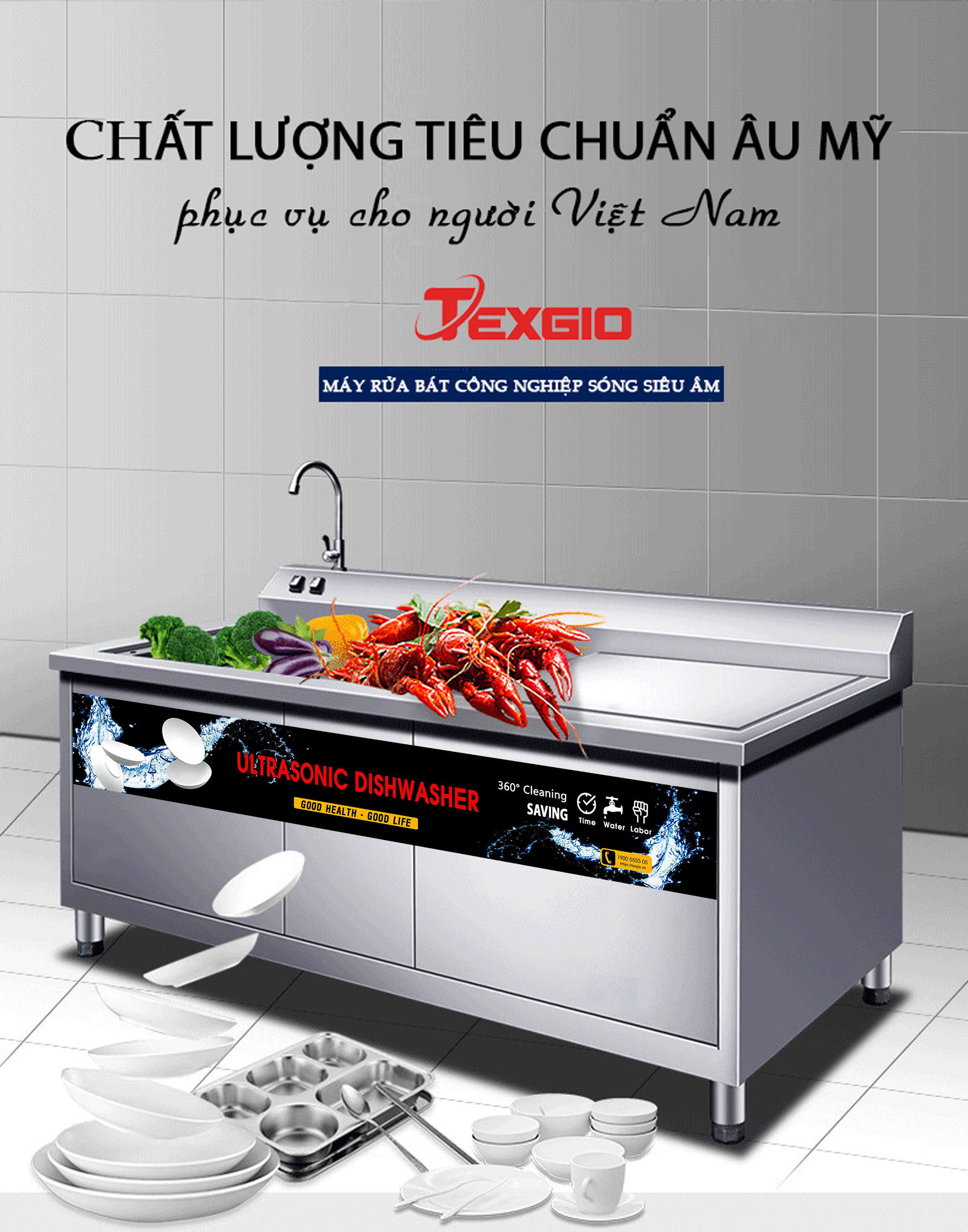 clc 1 - Máy Công Nghiệp UltraSonic Texgio Luxury TGU-2400HD