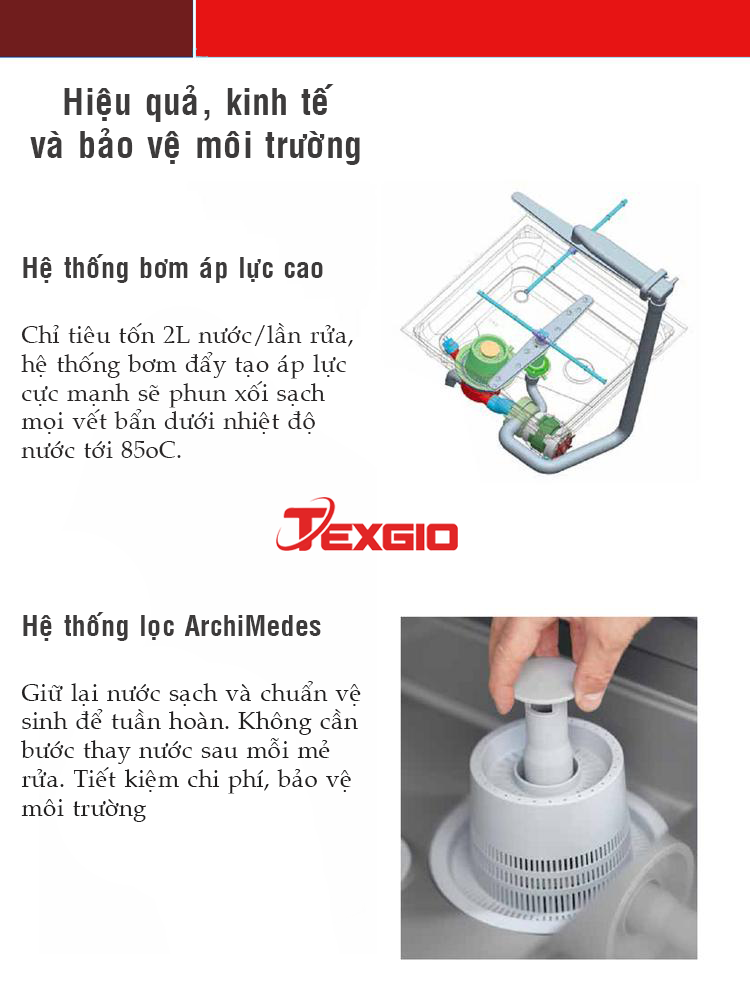 Máy Rửa Chén Công Nghiệp Texgio CDW1180 - 38