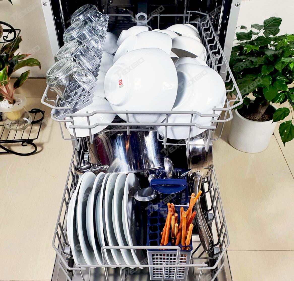 - Texgio Dishwasher TG-W45A3A/401L - 9 Bộ Rửa Chọn Vùng
