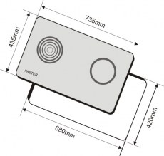 Bếp điện từ đôi FASTER FS-2C