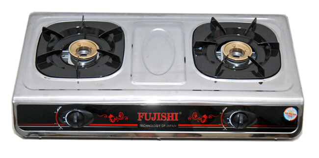 Bếp Gas đôi inox Fujishi FU-210-iN - Chén đồng