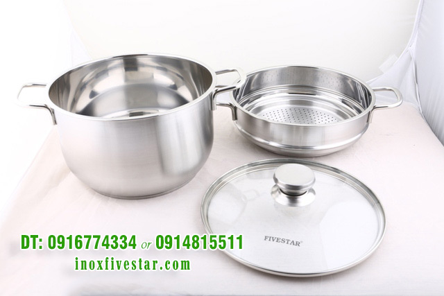 4o4a2125 1 - Bộ nồi xửng hấp inox Fivestar 28cm