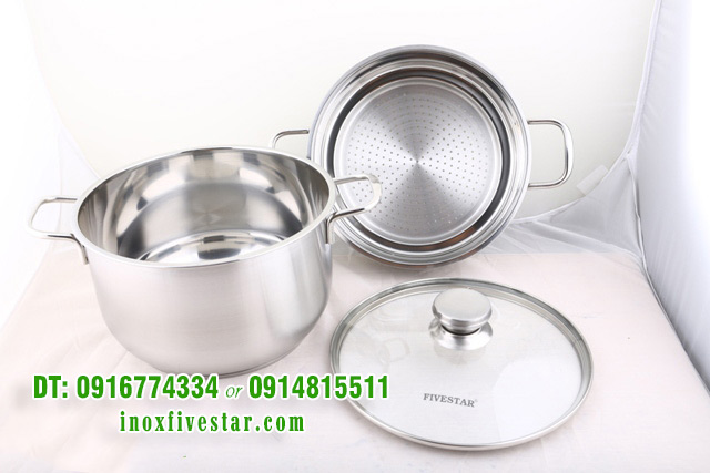 4o4a2128 1 - Bộ nồi xửng hấp inox Fivestar 28cm