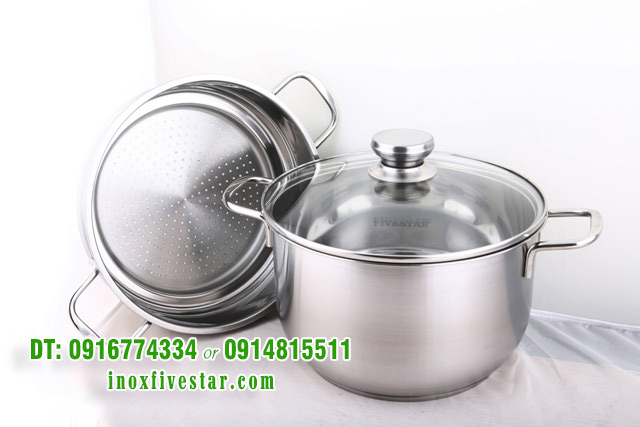 4o4a2140 1 - Bộ nồi xửng hấp inox Fivestar 28cm