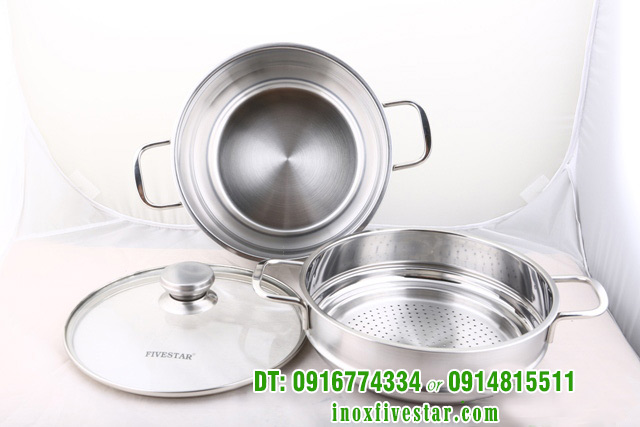 4o4a2144 1 - Bộ nồi xửng hấp inox Fivestar 28cm