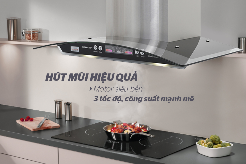 MÁY HÚT MÙI KÍNH CONG SUNHOUSE SHB6626 5