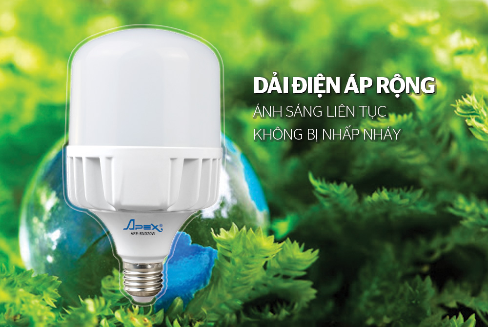 ĐÈN LED BULB NHÔM ĐÚC APEX APE-BND20W 5