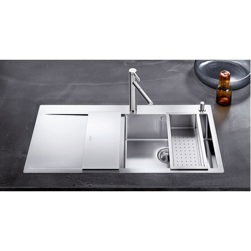 basin kitchen sink 500x500 8 - CHẬU RỬA BÁT ÂM BÀN BLANCO SUBLINE 350/350-U ALU METALLIC