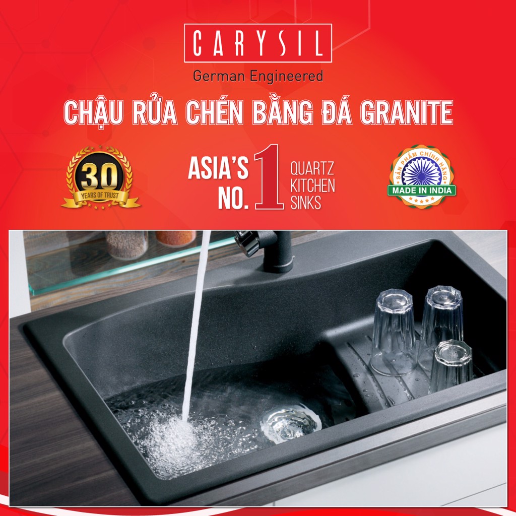 chậu rửa chén bằng đá granite 1 hố SWA1