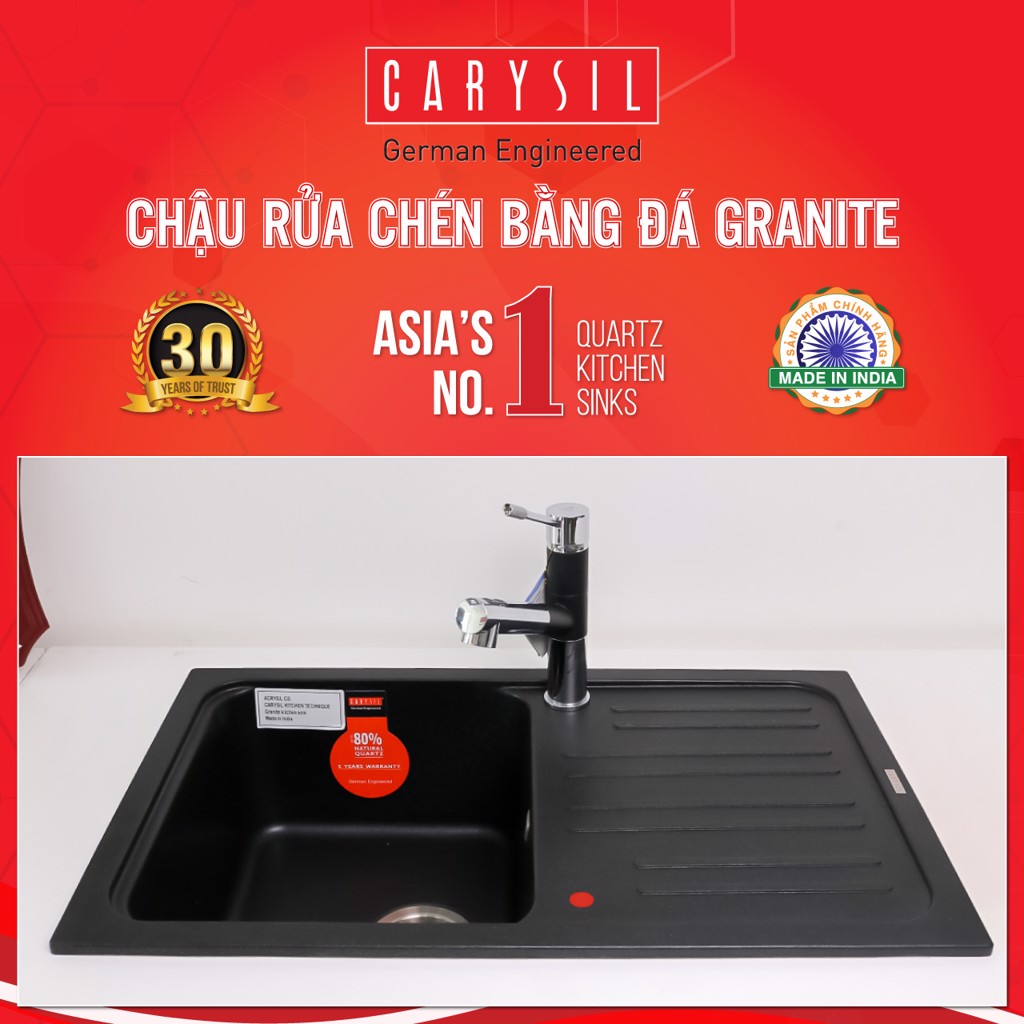 chậu rửa chén bằng đá granite WAL1