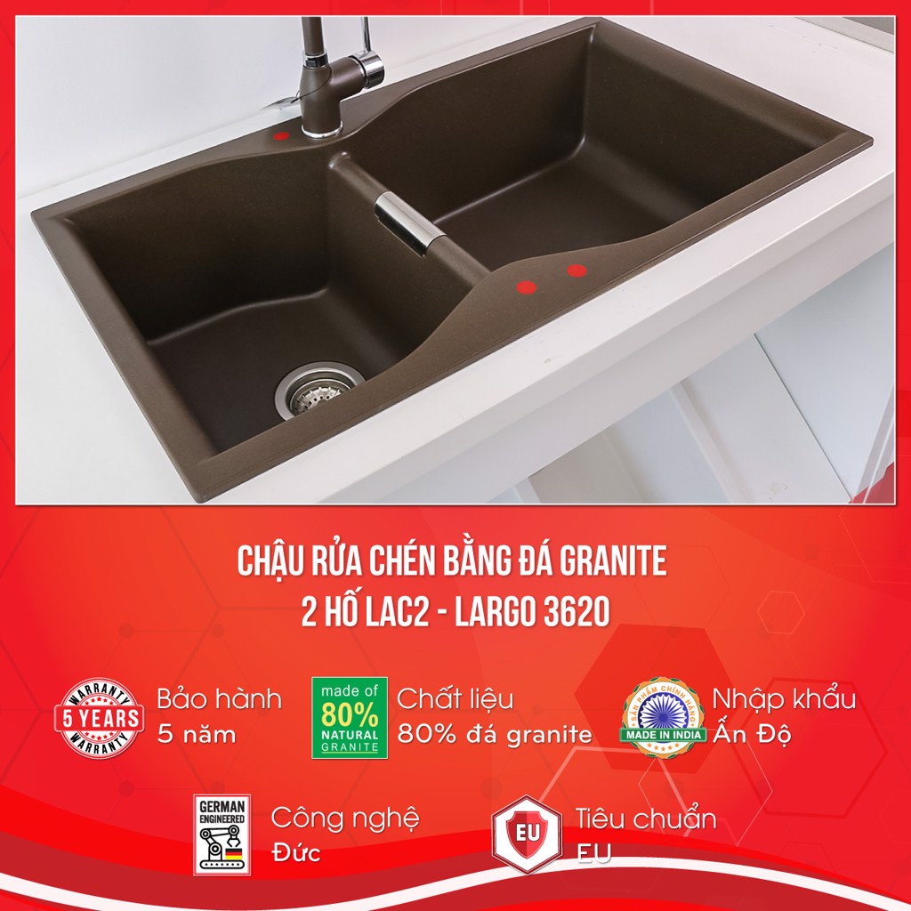 chau rua chen bang da granite LAC2