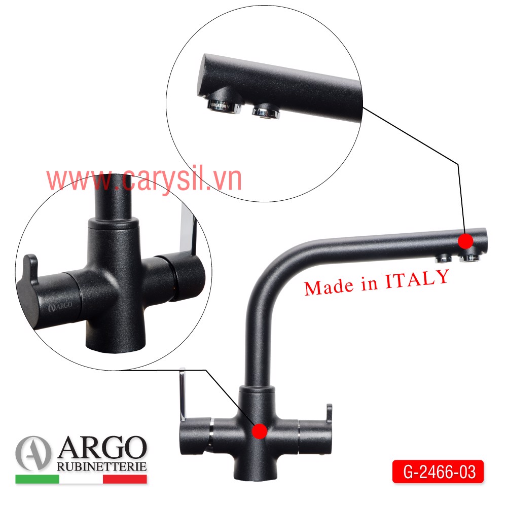 vòi nóng lạnh 3 đường nước G-2466