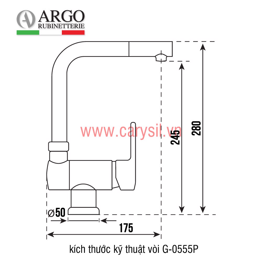 vòi rửa chén G-0555P