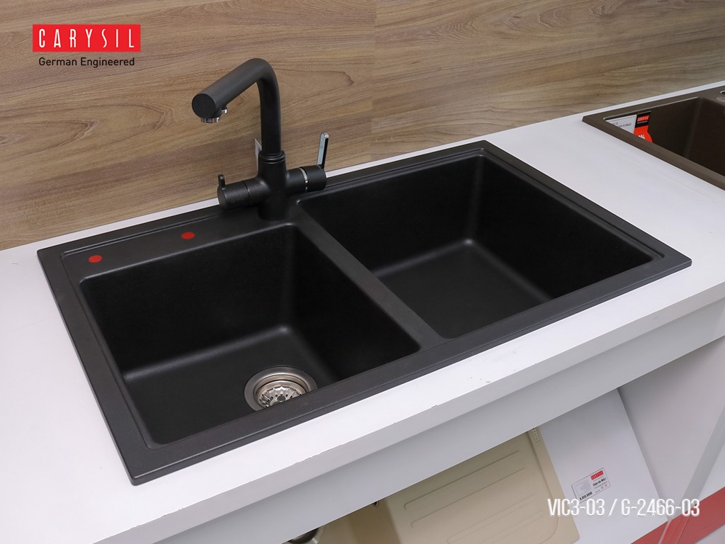 chậu rửa chén bằng đá granite VIC3