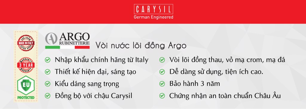 vòi rửa chén Argo