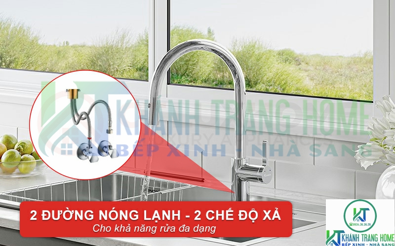 VÒI RỬA CHÉN BÁT DÂY RÚT KONOX ALTO Black