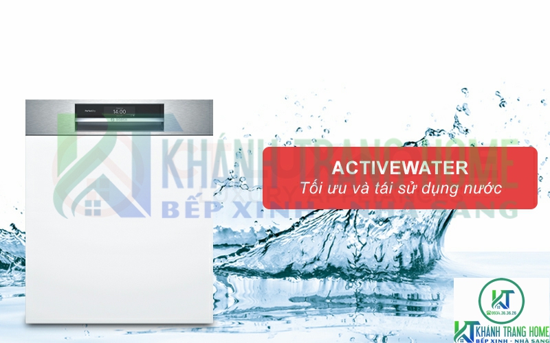 Công nghệ ActiveWater phân bổ tối ưu và lọc nước tái sử dụng.