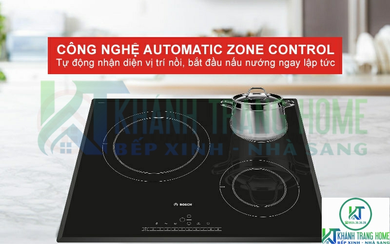 Tự động nhận diện nồi để bắt đầu nấu nướng nhanh chóng với Automatic Zone Control.