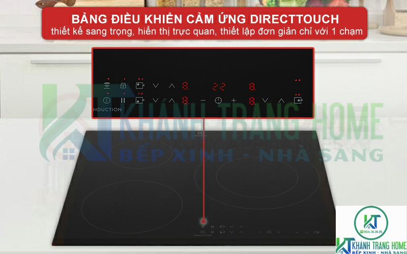 Thao tác dễ dàng với bảng điều khiển cảm ứng trượt DirectTouch