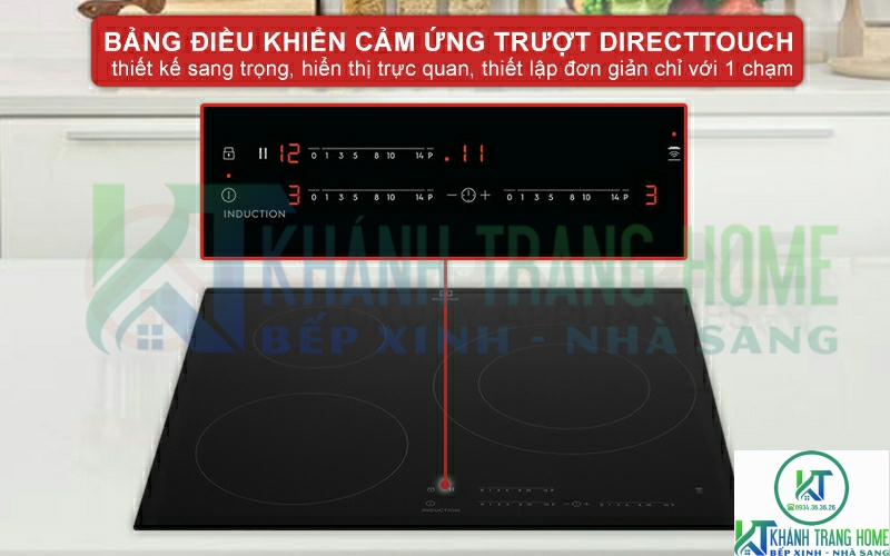 Thao tác dễ dàng với bảng điều khiển cảm ứng trượt DirectTouch