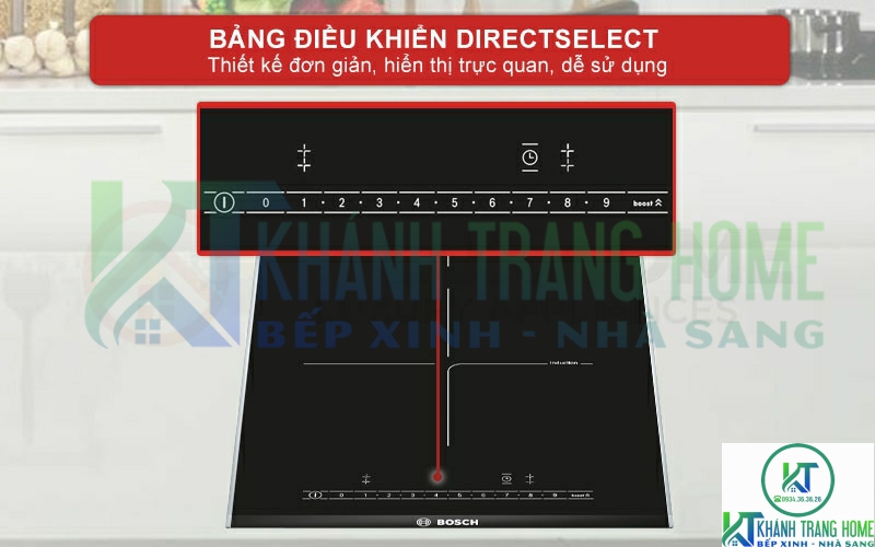 Bảng điều khiển DirectSelect thiết kế đơn giản, dễ sử dụng.