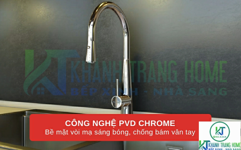 VÒI RỬA CHÉN BÁT RÚT DÂY KONOX KN1901C CHROME