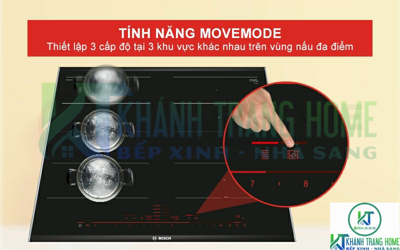 Chức năng Move Mode cho phép thiết lập 3 mức độ khác nhau.