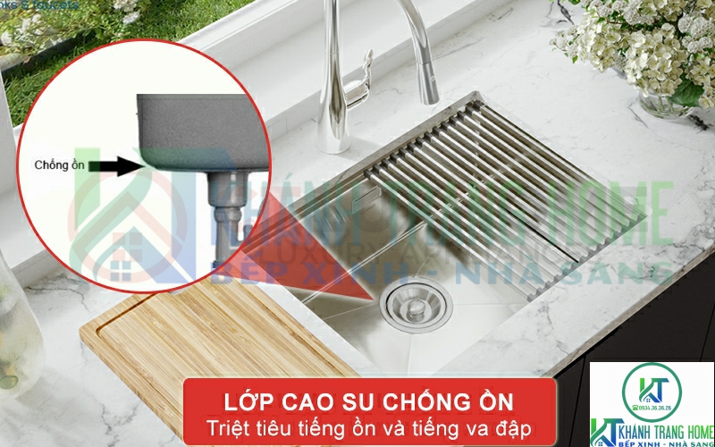 Thiết kế tối ưu giúp triệt tiêu tiếng ồn và va đập nhờ tấm chống ồn