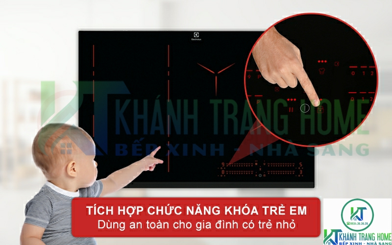 Tích hợp chức năng khóa trẻ em của bếp từ EIP8546