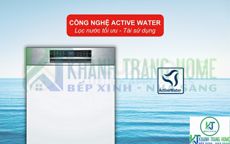 Tối ưu lượng nước rửa cho từng chu kỳ nhờ công nghệ ActiveWater