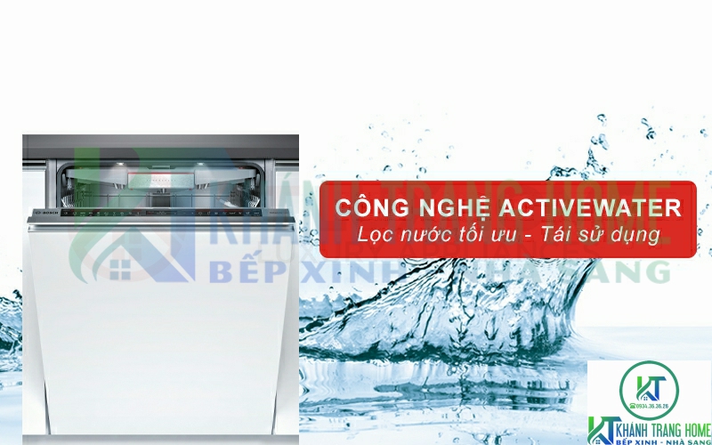 Công nghệ ActiveWater hỗ trợ phân phối nước rửa hiệu quả hơn