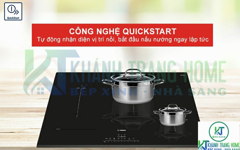 Công nghệ QuickStart nhận diện nồi để bắt đầu nấu ngay lập tức.