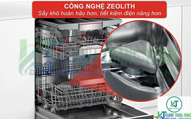 Công nghệ sấy Zeolith giúp bát đĩa khô hoàn hảo và tiết kiệm điện hơn