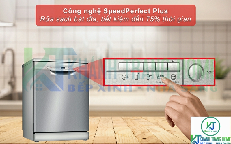 SpeedPerfect Plus sẽ giúp bạn rửa nhanh, tiết kiệm đến 75% thời gian
