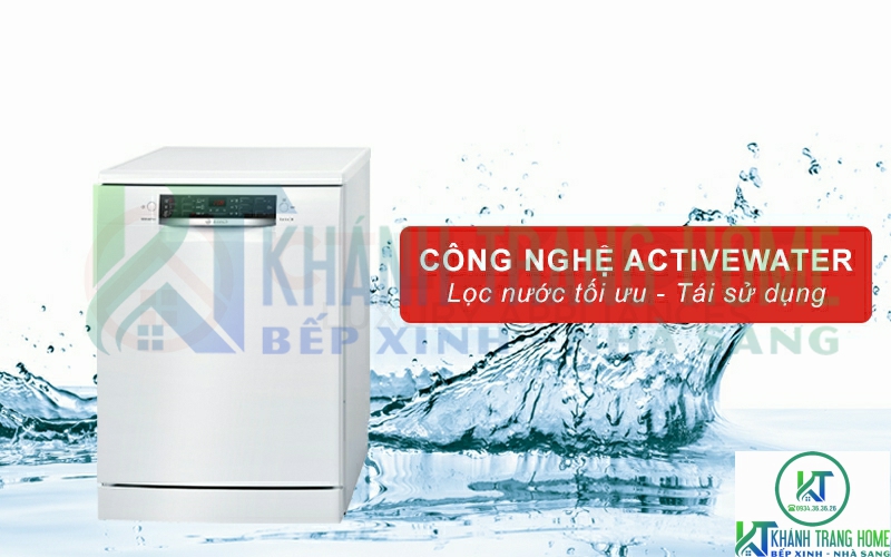 Tối ưu lượng nước rửa từng chu kỳ với công nghệ ActiveWater
