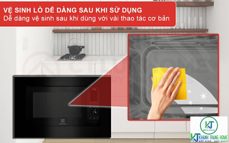 Vệ sinh lò EMSB30XCF dễ dàng chỉ với vài thao tác cơ bản