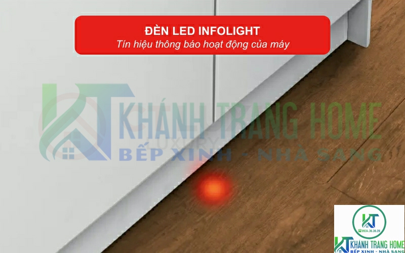 Đèn Led Infolight thông báo hoạt động của máy