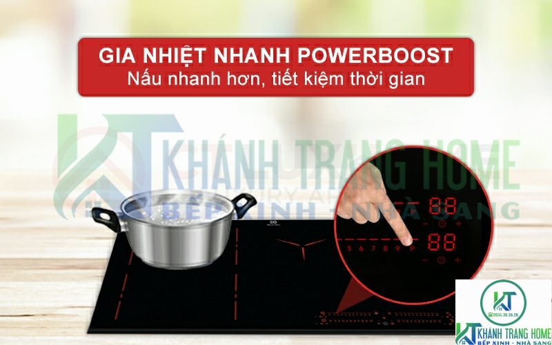 Chức năng gia nhiệt nhanh PowerBoost giúp bạn nấu nướng nhanh hơn