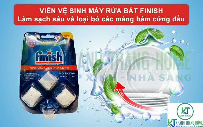 Giới thiệu về vỉ 3 viên vệ sinh máy rửa chén Finish