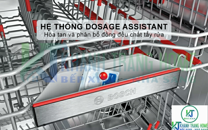 Hệ thống Dosage Assistant hỗ trợ hòa tan chất tẩy rửa.