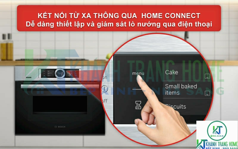 Kế nối và giám sát lò nướng từ xa nhờ ứng dụng Home Connect