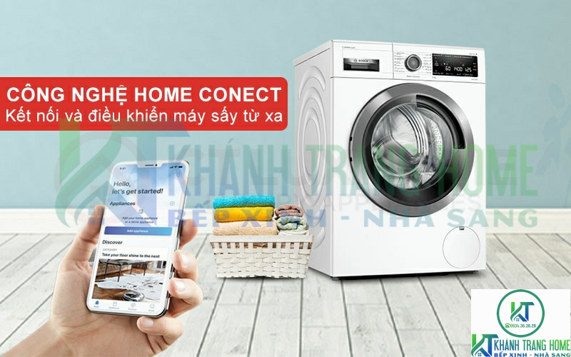 Kết nối và điều khiển máy giặt từ xa thông qua Home Connect