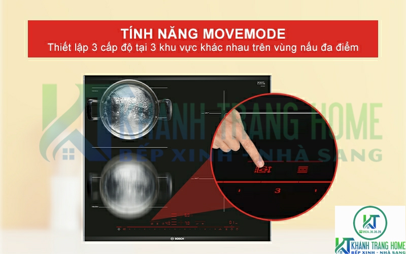 Cài đặt 3 cấp độ khác nhau trên vùng đa điểm với MoveMode.