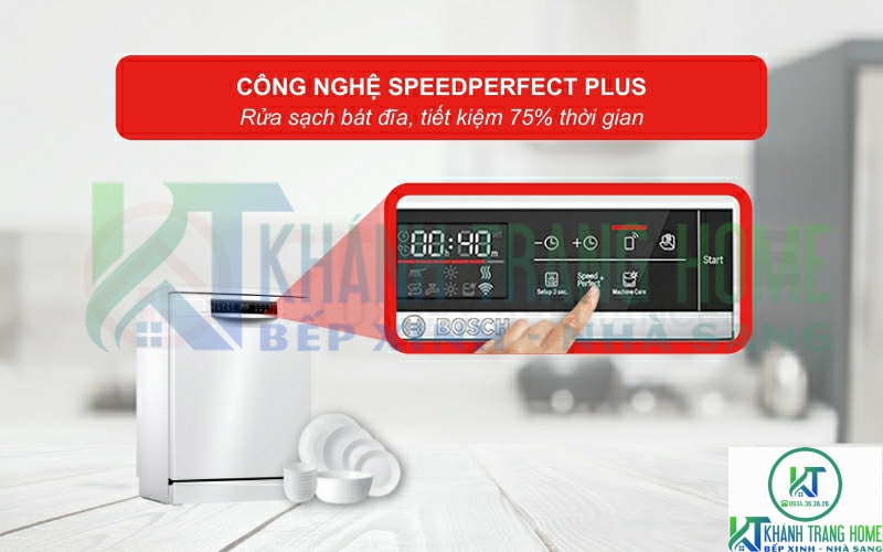 Tăng tốc độ rửa, tiết kiệm 75% thời gian rửa với SpeedPerfect Plus