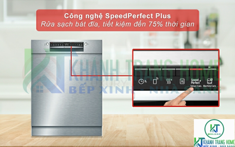 Rửa nhanh hơn, tiết kiệm tối đa 75% thời gian rửa với SpeedPerfect Plus