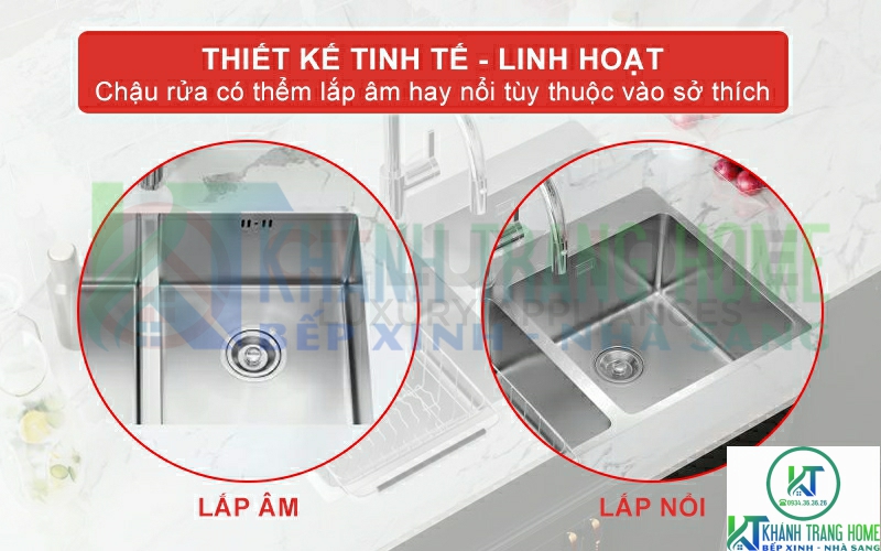 CHẬU RỬA CHÉN BÁT KONOX TOPMOUNT UNICO 8850